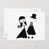 Schwarz-Weiß-Mod Postkarte (Vorne/Hinten)