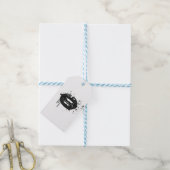 Schwarz-Weiß-Mode-Lippen-Verpackung Geschenkanhänger (Mit Garn)
