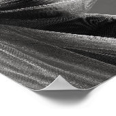 Schwarz-Weiß-Mode-Modell-Poster Poster (Ecke)