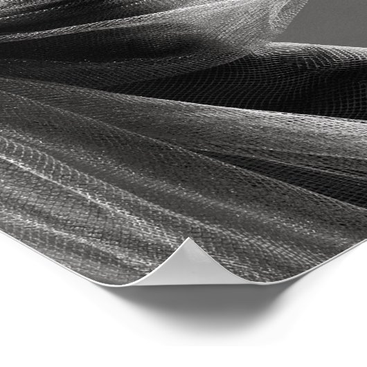 Schwarz-Weiß-Mode-Modell-Poster Poster (Ecke)