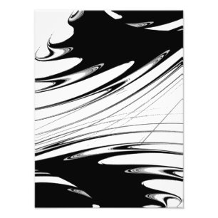 Schwarz-Weiß Modern Fotodruck