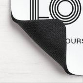 Schwarz-Weiß-Modern-Logo Mousepad (Ecke)