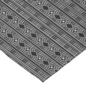 Schwarz-Weiß-Modern-Schmuckstoff Tischdecke (Schrägansicht)