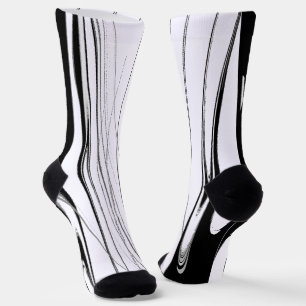 Schwarz-Weiß Modern Socken