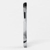 Schwarz-Weiß-Moderne Abstrakt Case-Mate iPhone Hülle (Hinten/Rechts)