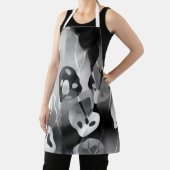 Schwarz-Weiß-Moderne Abstrakt Schürze (InSitu)