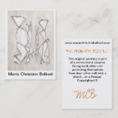 Schwarz-weiß Moderne Abstrakte Geometrie Visitenkarte (Vorne/Hinten)