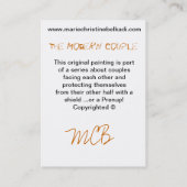 Schwarz-weiß Moderne Abstrakte Geometrie Visitenkarte (Rückseite)