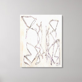 Schwarz-Weiß-Moderne Abstrakte Kunst für Paare Leinwanddruck