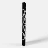 Schwarz-Weiß-Moderne Abstrakte Muster Case-Mate iPhone Hülle (Rückseite / Rechts)