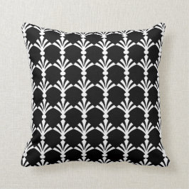 Schwarz-Weiß-Moderne Art-Deco-Sitzkissen Kissen