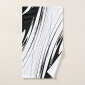 Schwarz-Weiß-Moderne Badhandtuch Set (Handtuch)