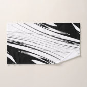 Schwarz-Weiß-Moderne Badhandtuch Set (Handtuch)