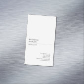 Schwarz/Weiß Moderne Beruflich exklusiv Magnetische Visitenkarte (Beispiel)