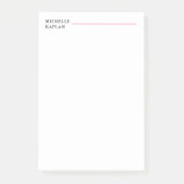 Schwarz/Weiß Moderne Beruflich exklusiv Post-it Klebezettel (Vorderseite)