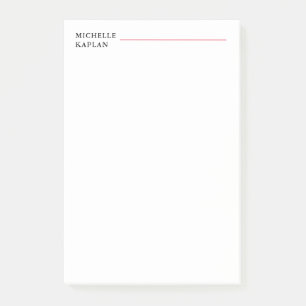 Schwarz/Weiß Moderne Beruflich exklusiv Post-it Klebezettel