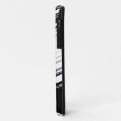 Schwarz-Weiß-Moderne Case-Mate iPhone Hülle (Hinten/Links)