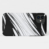 Schwarz-Weiß-Moderne Case-Mate iPhone Hülle (Rückseite (Horizontal))
