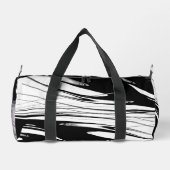 Schwarz-Weiß-Moderne Duffle Bag (Rückseite)
