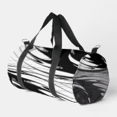 Schwarz-Weiß-Moderne Duffle Bag (Rechte Ecke)