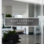 Schwarz-weiß Moderne Elegante Berufliche Klasse Türschild<br><div class="desc">Custom Luxury Führungskraft Black and White Minimalistisch Business Name Plate mit weißem Buchstaben Typografie für die mit Monogramm fügen Sie Ihren eigenen Namen und Beruf oder Job Titel. Die Business Beruflich Name Plate kann mit Ihrem Namen und Jobtitel angepasst werden. Bitte kontaktieren Sie den Designer, um passende Artikel zu erhalten....</div>