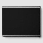 Schwarz & Weiß Moderne Ferien oder Miete Gästebuch (Rückseite)