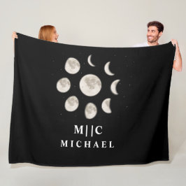 Schwarz-Weiß-Moderne Fleecedecke