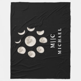 Schwarz-Weiß-Moderne Fleecedecke