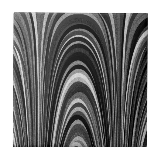 Schwarz-Weiß-Moderne Fliese (Vorderseite)