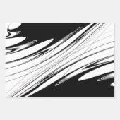 Schwarz-Weiß-Moderne Geschenkpapier Set (Vorderseite 3)