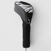 Schwarz-Weiß-Moderne Golf Headcover (angewinkelt)