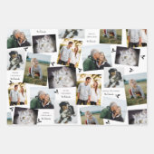 Schwarz-Weiß-Moderne Holly Sprig Geschenkpapier Set (Vorderseite)