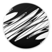 Schwarz-Weiß-Moderne Keramikknauf (Vorderseite)