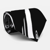 Schwarz-Weiß-Moderne Krawatte (Gerollt)