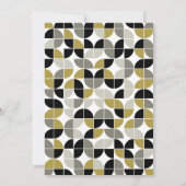 Schwarz-Weiß-Moderne MCM Hochzeitskalligraphie Einladung (Rückseite)