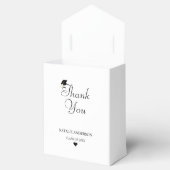 Schwarz-weiß-Moderne Minimal-Graduierungspartei Geschenkschachtel (Geöffnet)