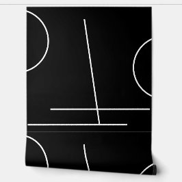 Schwarz-Weiß-Moderne Minimalistisch Tapete