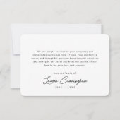 Schwarz-Weiß-Moderne Minimalistische Einfache Beer Dankeskarte (Vorderseite)