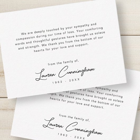 Schwarz-Weiß-Moderne Minimalistische Einfache Beer Mitteilungskarte