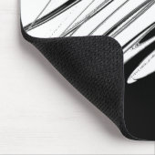 Schwarz-Weiß-Moderne Mousepad (Ecke)