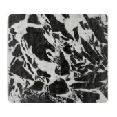Schwarz-Weiß-Moderne Schneidebrett (Vorderseite)