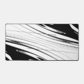 Schwarz-Weiß-Moderne Schreibtischunterlage (Vorderseite)