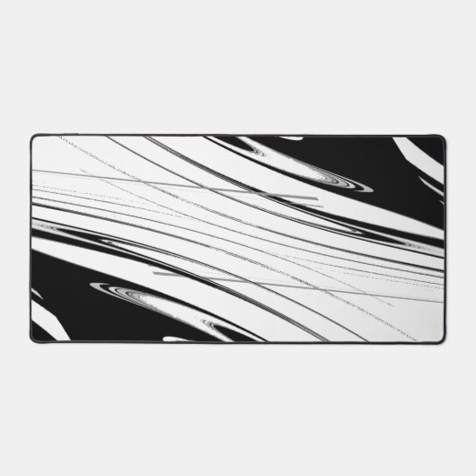 Schwarz-Weiß-Moderne Schreibtischunterlage (Vorderseite)