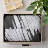 Schwarz-Weiß-Moderne Seidenpapier (Geschenk)