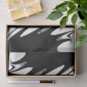 Schwarz-Weiß-Moderne Seidenpapier (Geschenk)