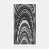 Schwarz-Weiß-Moderne Serviette (Vorderseite)