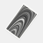 Schwarz-Weiß-Moderne Serviette (Ecke)