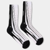 Schwarz-Weiß-Moderne Socken (Rechts)