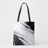 Schwarz-Weiß-Moderne Tasche (Vorderseite)