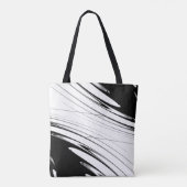 Schwarz-Weiß-Moderne Tasche (Rückseite)